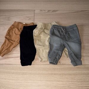 Carter's Infant Pants Trio - Navy, Beige, Gray